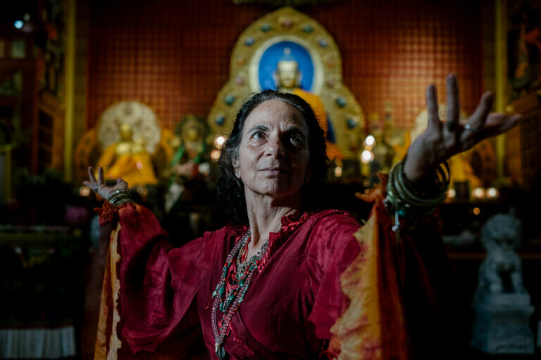 Phyllis in her shrine room