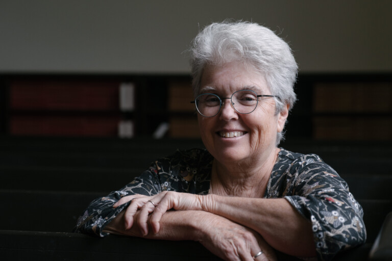 Joann smiling