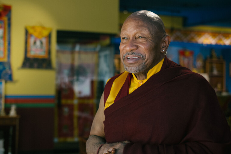 Lama Thupten Rinpoche in robes